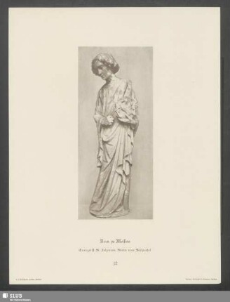 Dom zu Meißen. Evangelist St. Johannes, Statue vom Südportal