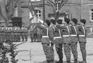 Feier in der Pagézy-Kaserne zum 175jährigen Jubiläum der Waffengattung "Train"