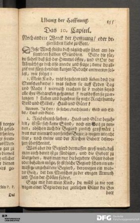Das 10. Capitel. Noch andere Werck der Hoffnung / oder begierlichen Liebe zu Gott.