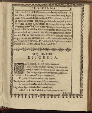 Sequuntur Epicedia.