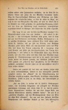 Das Alter des Menschen und die Wissenschaft