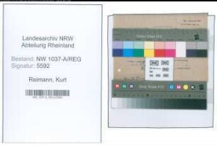 Entnazifizierung Kurt Reimann , geb. 26.01.1900 (Steuerhelfer)