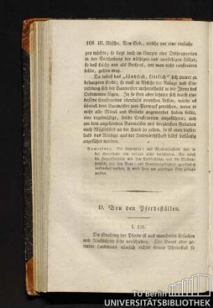 D. Von den Pferdeställen