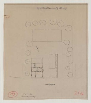 Gottberg (Kreis Ruppin): Hof [Nr. 43] Müller. Lageplan