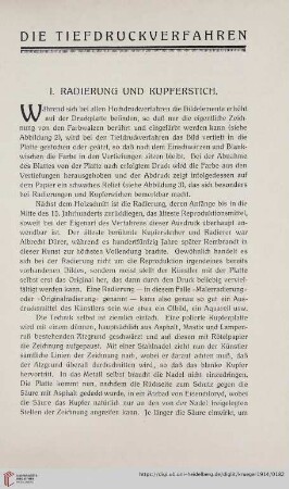 I. Radierung und Kupferstich