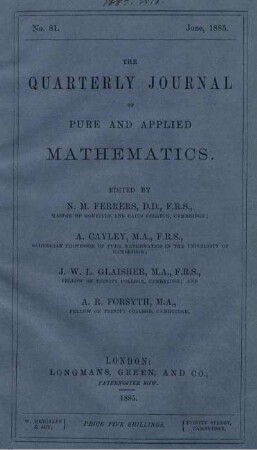 No. 81. June, 1885.