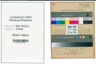 Entnazifizierung Helene Albani, geb. 16.03.1904 (Soufleuse)