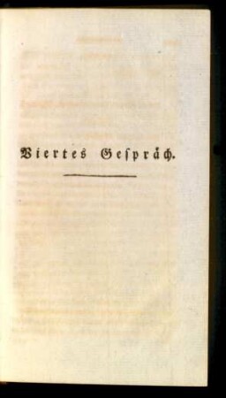 Viertes Gespräch