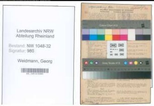 Entnazifizierung Georg Weidmann , geb. 07.03.1883 (Vertreter)