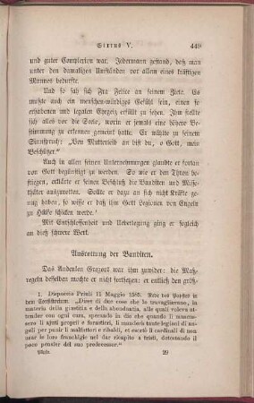 Ausrottung der Banditen.