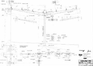 Sindelfingen: Empfangs.-Gebäude Bst-Überdachung Bst.1 STA,Dach,Binder H4-H6