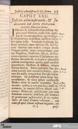 Caput XXII. Justitiæ administrandæ, & Judiciorum sub portis civitatum exerceri solitorum formæ.