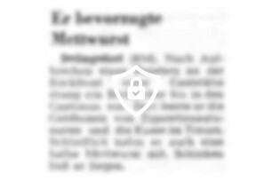 Er bevorzugte Mettwurst