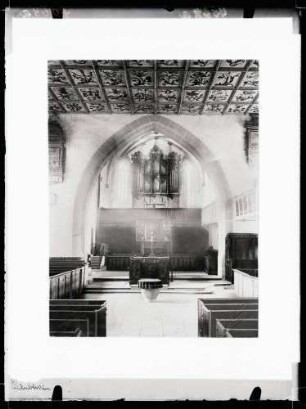 Stadtkirche; Inneres gegen Chor, vor der Restaurierung