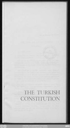 The Turkish constitution