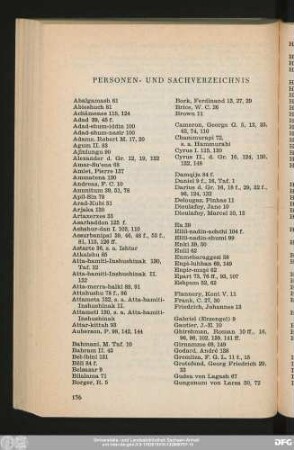 Personen- Und Sachverzeichnis