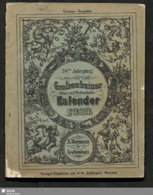 78.1920: Großenhainer Haus- und Wirthschafts-Kalender …
