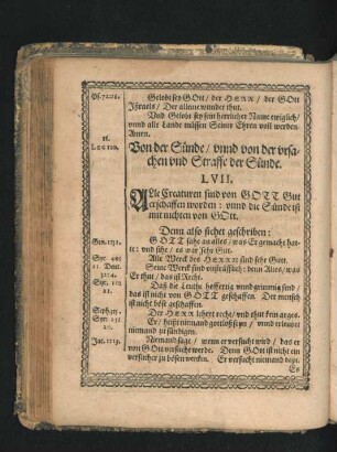 Von der Sünde/ unnd von der ursachen und Straffe der Sünde. LVII.