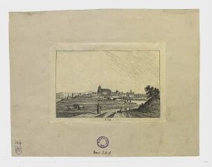 Ulm vom Südwesten. Um 1817