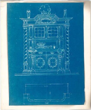 Rosenbauer, Gregor; Frankfurt; Studienarbeiten - Schrank,Truhe (Ansicht, Perspektive, Detail)