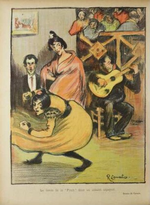 La danse de la "Poule" dans un cabaret espagnol