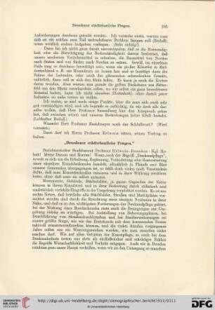 Dresdener städtebauliche Fragen