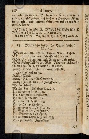 146-158, Litaney.; 15. Geheimniß.; Salve Regina.; Das Glaubens-Bekenntniß.
