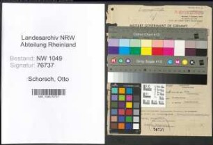 Entnazifizierung Otto Schorsch , geb. 18.10.1897 (Angestellter)