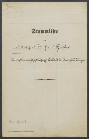 Stammliste