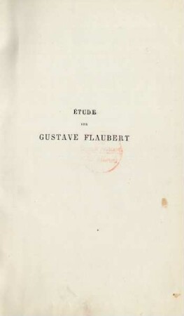 Étude Sur Gustave Flaubert