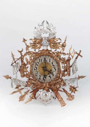 Tischuhr, A. G. für Uhrenfabrikation, Lenzkirch, 1880-1885