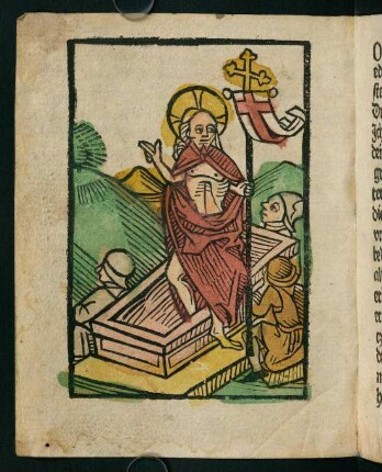 165v, Holzschnitt (Jesu Auferstehung)
