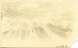 Döllgast, Hans; Italien u.a.; Reisezeichnungen - Wolkenstudie