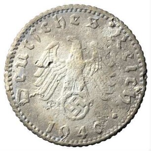 Fundmünze, 50 Reichspfennig, 1940