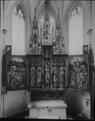 Blaubeuren, Hochaltar, ehem. Benediktiner-Klosterkirche, Ulmer Schule, Syrlin-Werkstatt; Erhart, Michel; Zeitblom, Bartholome; Strigel, Bernhard
