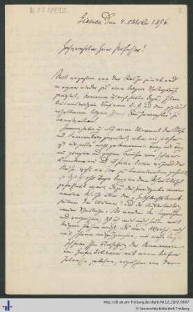 Brief vom 04.10.1896.