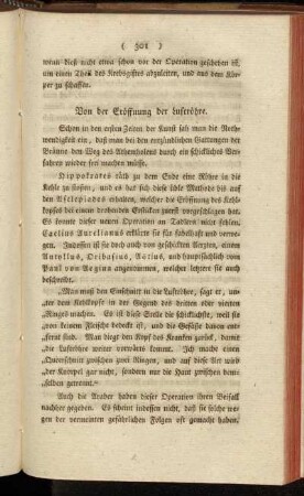 Von der Eröffnung der Luftröhre.
