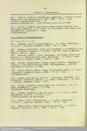 3.3. Grafik und Zeichenkunst