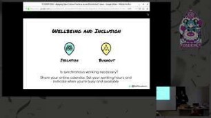 Applying Open Culture Practices across Distributed Teams