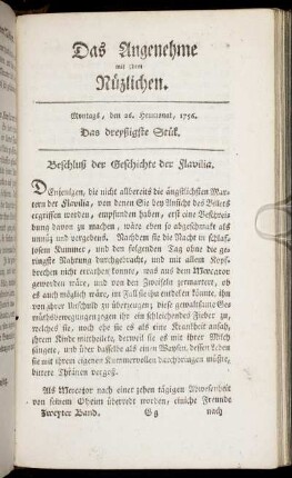 Das dreyßigste Stück. Montags, den 26. Heumonat 1756.