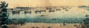 Englische Flotte im Kieler Hafen