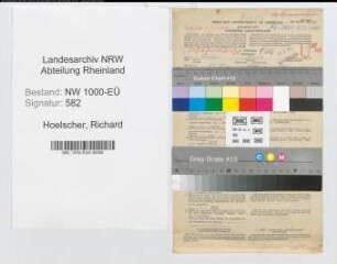 Entnazifizierung Richard Hoelscher, geb. 18.08.1901 (Lehrer)