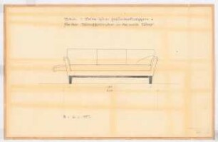 Reichsluftfahrtministerium, Berlin: Militärische Wache: Sofa Ansicht [1:10]
