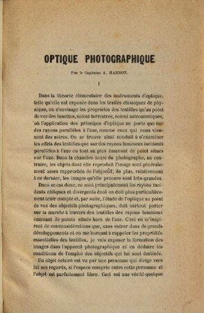 Essai d'Optique photographique