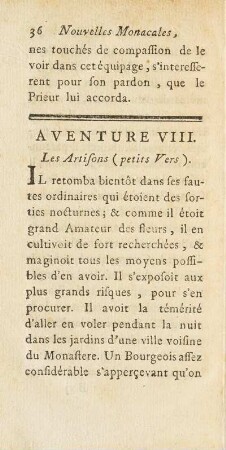 Aventure VIII. Les Artisons (petits Vers)