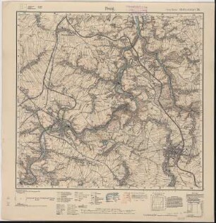 Section Penig aus: Topographische Karte (Meßtischblätter) Sachsen