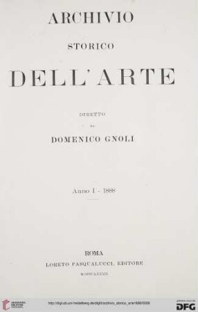 1: Archivio storico dell'arte