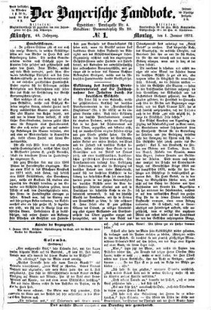 Der Bayerische Landbote. 1872 = Jg. 48, 1 - 6