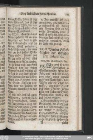 XLII. Von der Glückseligkeit der Gläubigen insgemein.