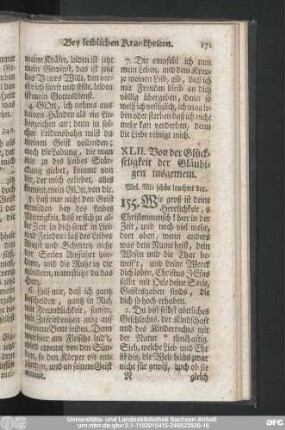 XLII. Von der Glückseligkeit der Gläubigen insgemein.